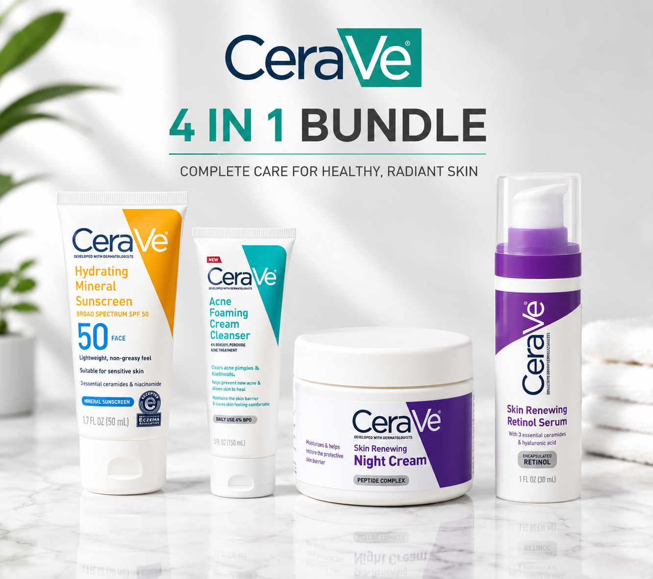 CeraVe 4 in 1 Complete Skin Care Kit